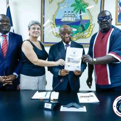 LRRRC Executive Director Presents Report to President Boakai on Burkinabè in Liberia.