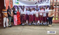 LACC Inducts Students Integrity Club Officers at Tubman High School