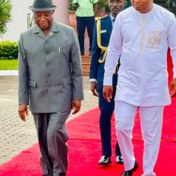President Joseph Nyuma Boakai, Sr. departs Accra Ghana 