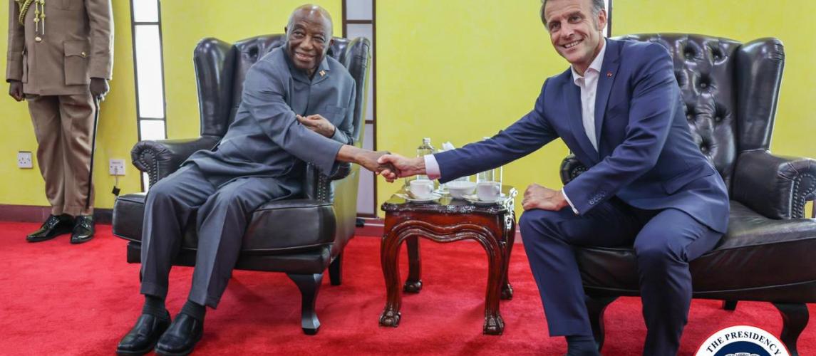 President Boakai and President Emmanuel Macron