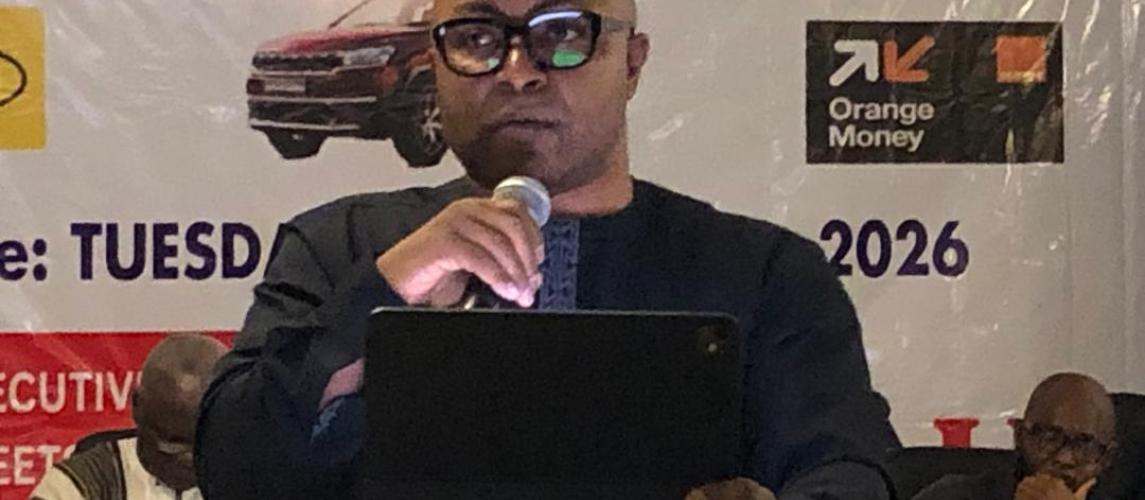 Hon. Sieleaf Ralph Tyler Speaking at the official Launch of the mobile money payment