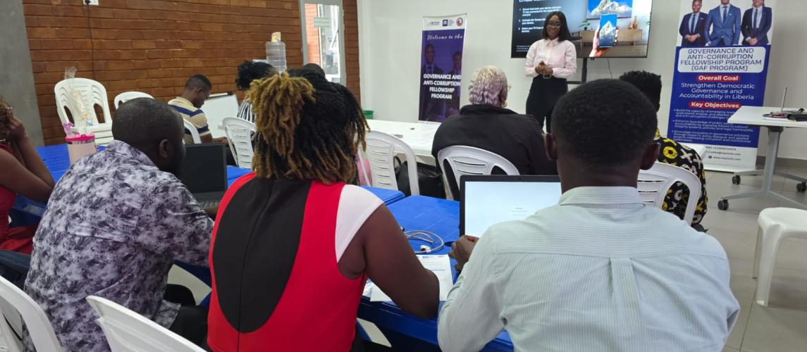 Today, the Executive Chairperson of the Liberia Anti-Corruption Commission (LACC), Cllr. Alexandra Kormah Zoe, Appeared as a Guest Lecturer at the Governance and Anti-Corruption Fellowship Program 