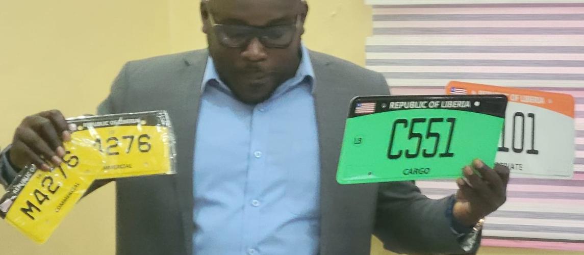 Deputy Minister for Land Transport, Hon. Rudolph Natt Speaking at the official ceremony.