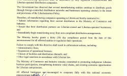 LIBERIAN OWNERSHIP OF DISTRIBUTION COMPANIES