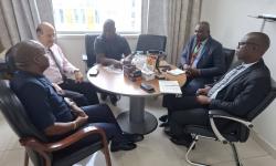 Acting Minister of Commerce and Industry, Hon. Stephen Marka Yekeson, held an acquaintance meeting with the Management of MedTech Liberia Limited 