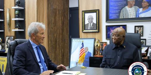 President Boakai Commends Outgoing German Ambassador