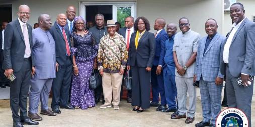 President Boakai Meets Senate Leadership