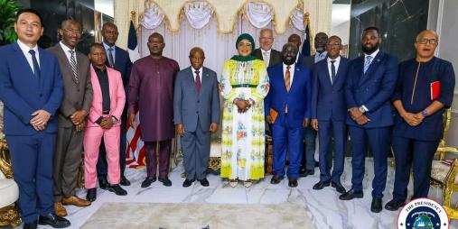 President Boakai Hosts Guinean Business Magnate
