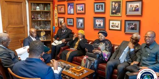 President Boakai in a U.S. Partnership in Meeting