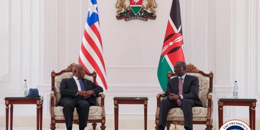 President Boakai in a high-Level Bilateral Meeting.